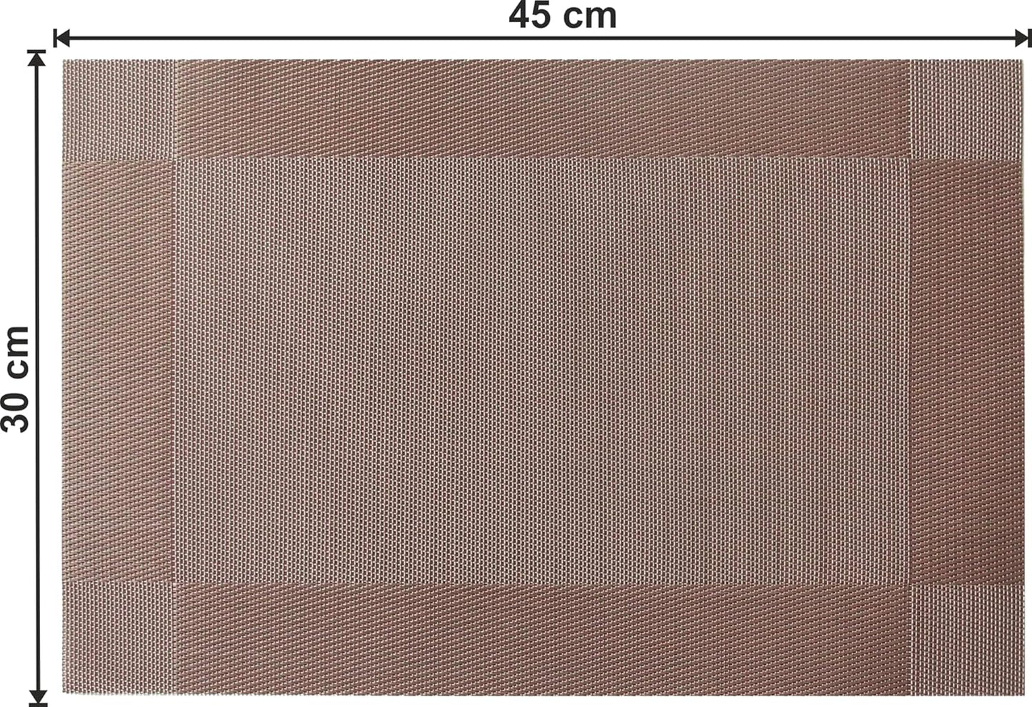 Dining Table Placemats for Kitchen & Home Decor – 45x30cm, Design -Cinnamon Weave