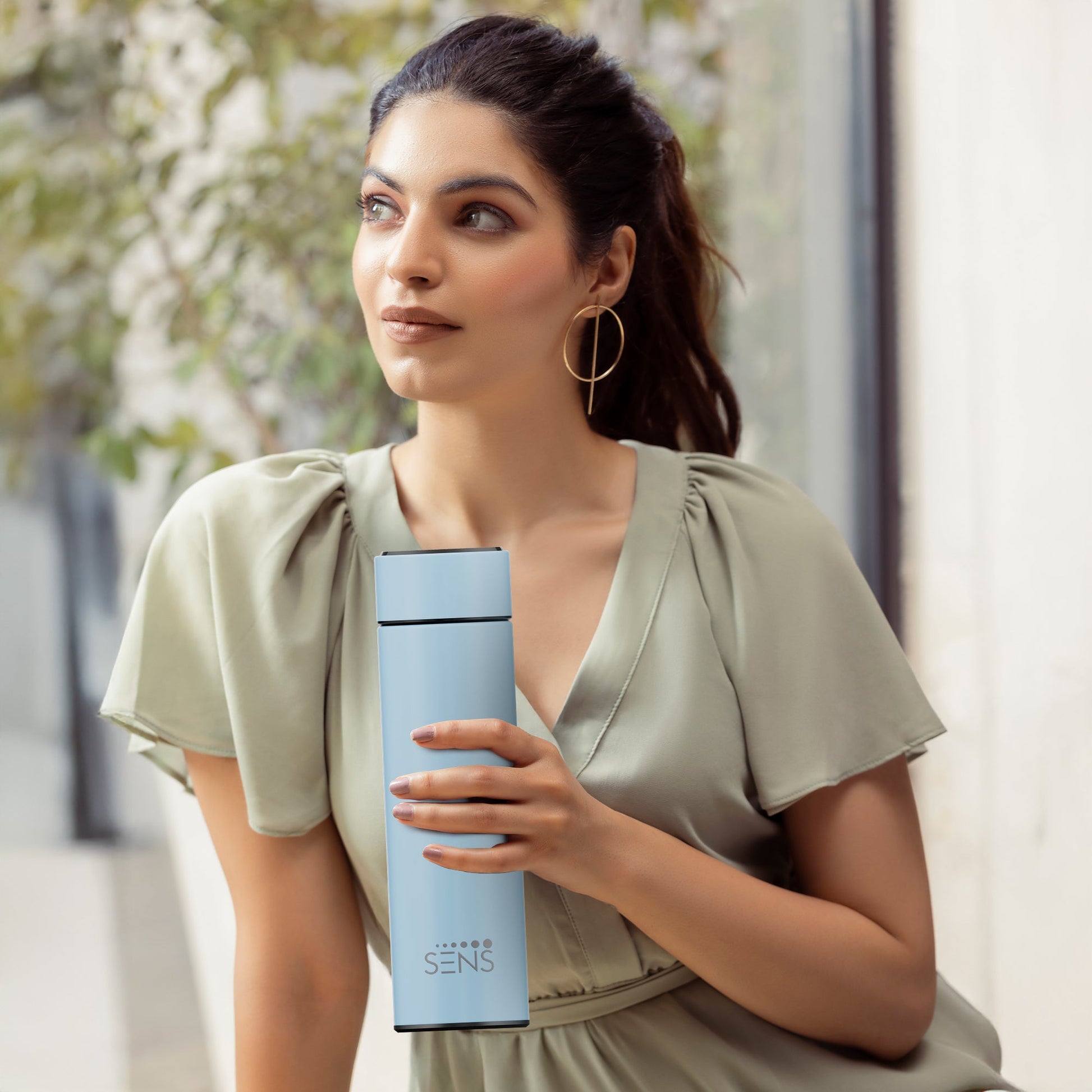 Hydra Smart 500ML Insulated Stainless Steel Bottle with Temperature Display & Tea Filter