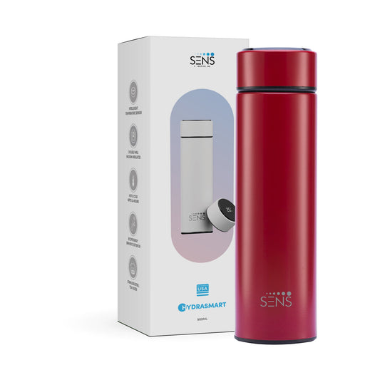 Hydra Smart 500ML Insulated Stainless Steel Bottle with Temperature Display & Tea Filter