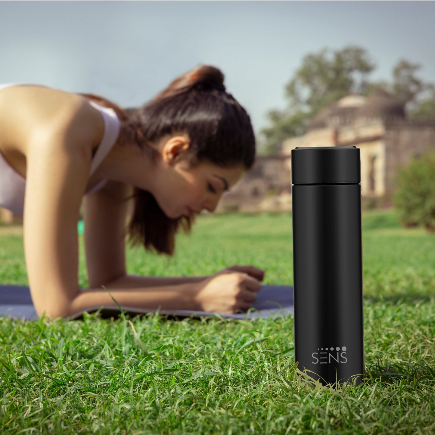 Hydra Smart 500ML Insulated Stainless Steel Bottle with Temperature Display & Tea Filter