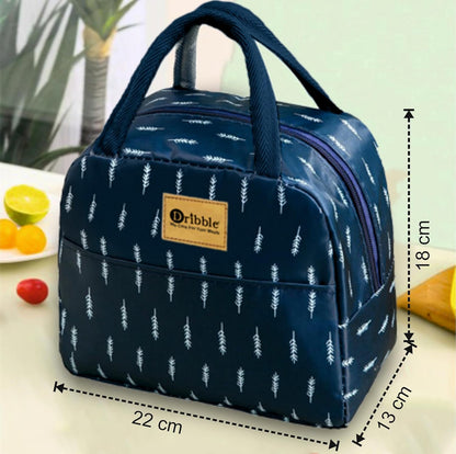 Dribble Deluxe Insulated Lunch Bag for Office School Travel, Hot Cold Food Carrier