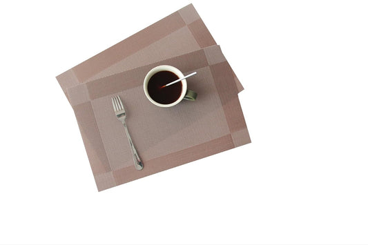 Dining Table Placemats for Kitchen & Home Decor – 45x30cm, Design -Cinnamon Weave
