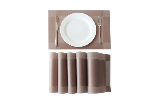 Dining Table Placemats for Kitchen & Home Decor – 45x30cm, Design -Cinnamon Weave