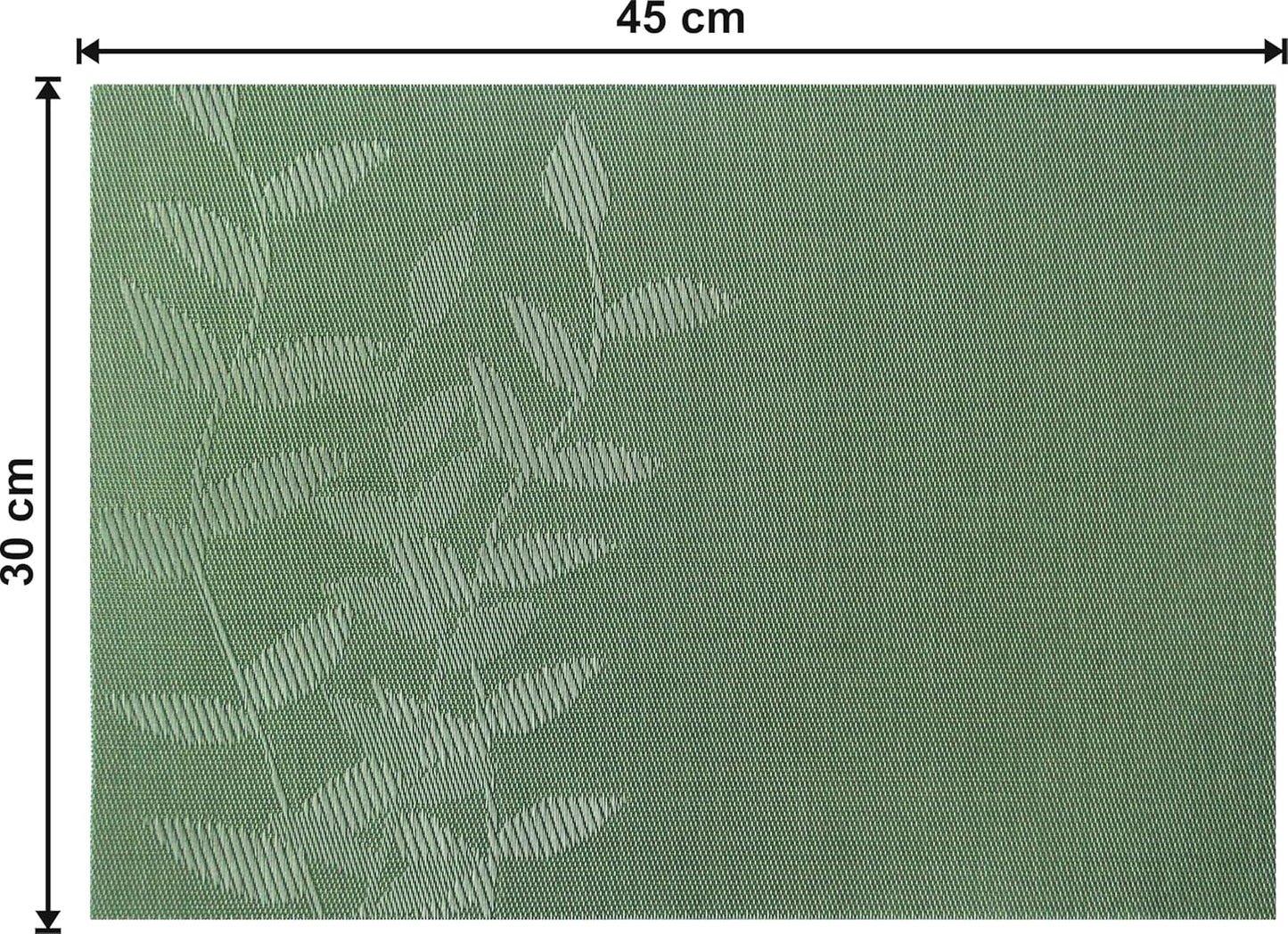Dribble Urban Leaf PVC Placemats Set of 6 Heat-Resistant Washable Table Mats