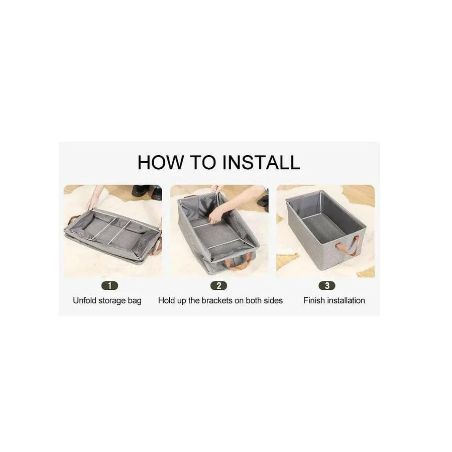 Non Woven Fabric Storage Box with Steel Frame