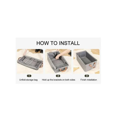 Non Woven Fabric Storage Box with Steel Frame